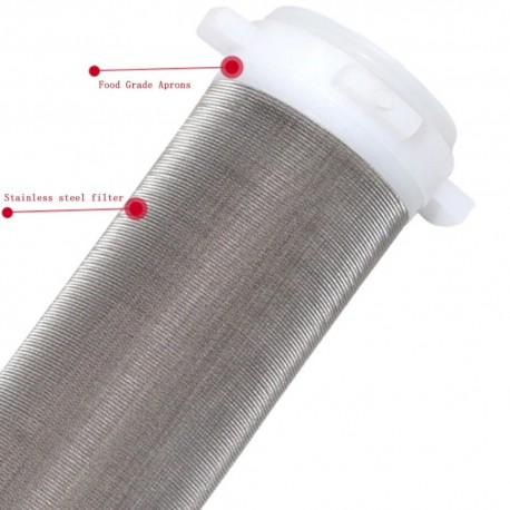Cartouche de rechange en maille d'acier inoxydable lavable de 40 microns pour filtre à eau en laiton ROTEK