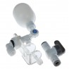 Bouée de type flotteur avec connexion sur tube 1/4" pour aquarium