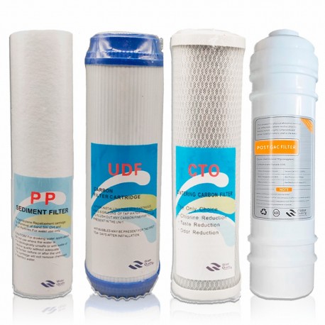 Kit de 4 filtres de rechange pour l'ultrafiltration sous évier Filpur