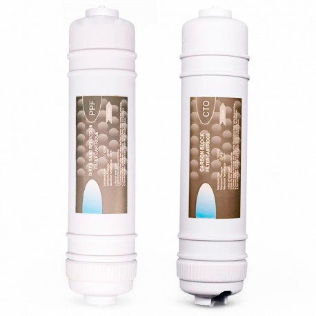 Kit de 2 filtres en ligne de remplacement Fonpur source connexion rapide filtration type I spigot